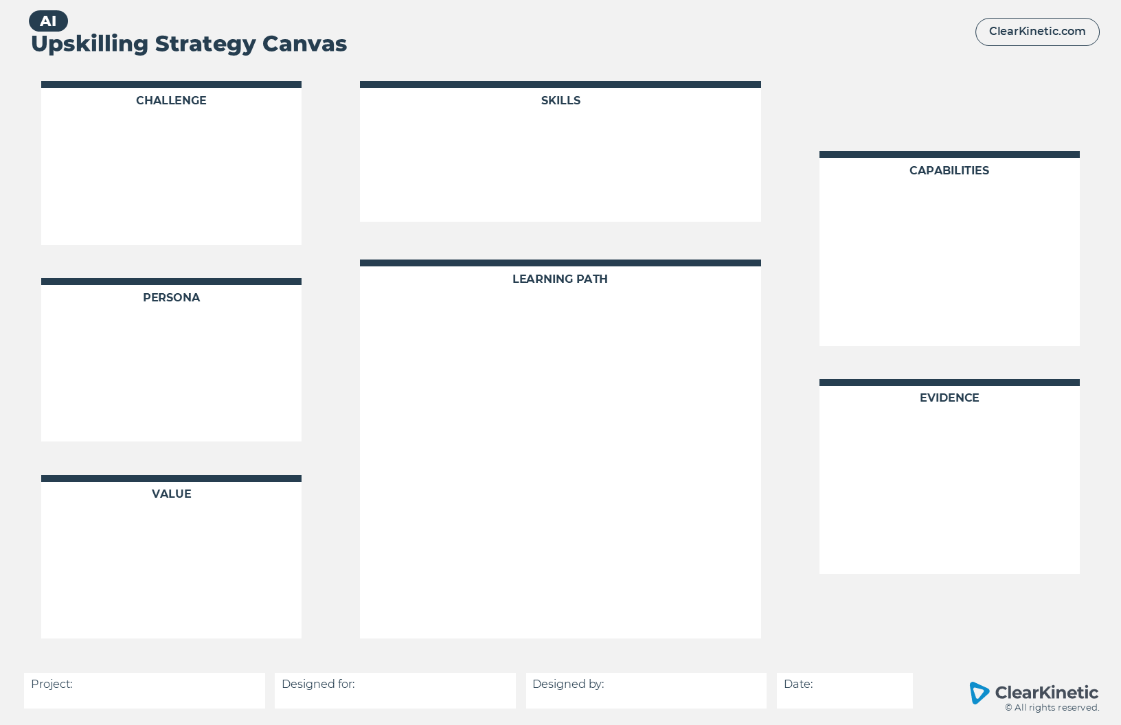 Image of AI Upskilling Strategy Canvas